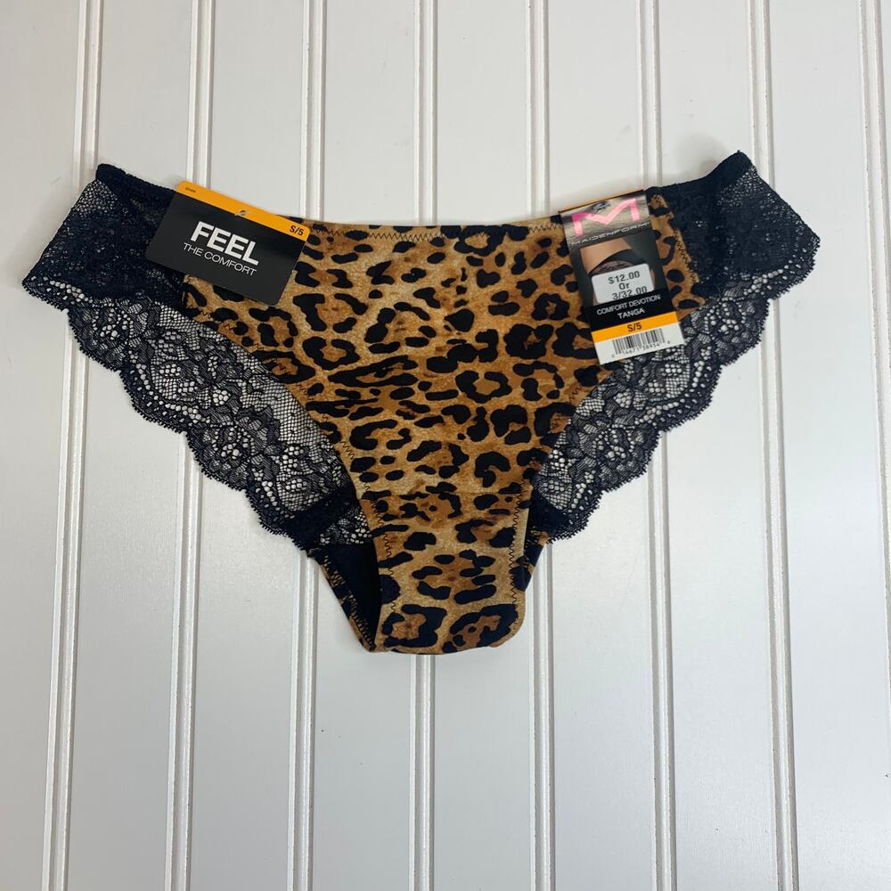 NWT Maidenform Tanga Leopard Sz Small 5